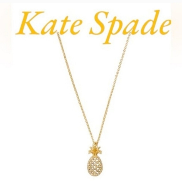 🔹️Kate Spade 🔹️Pineapple Passion Mini Pendant Necklace ✨️🍍 - Picture 1 of 2